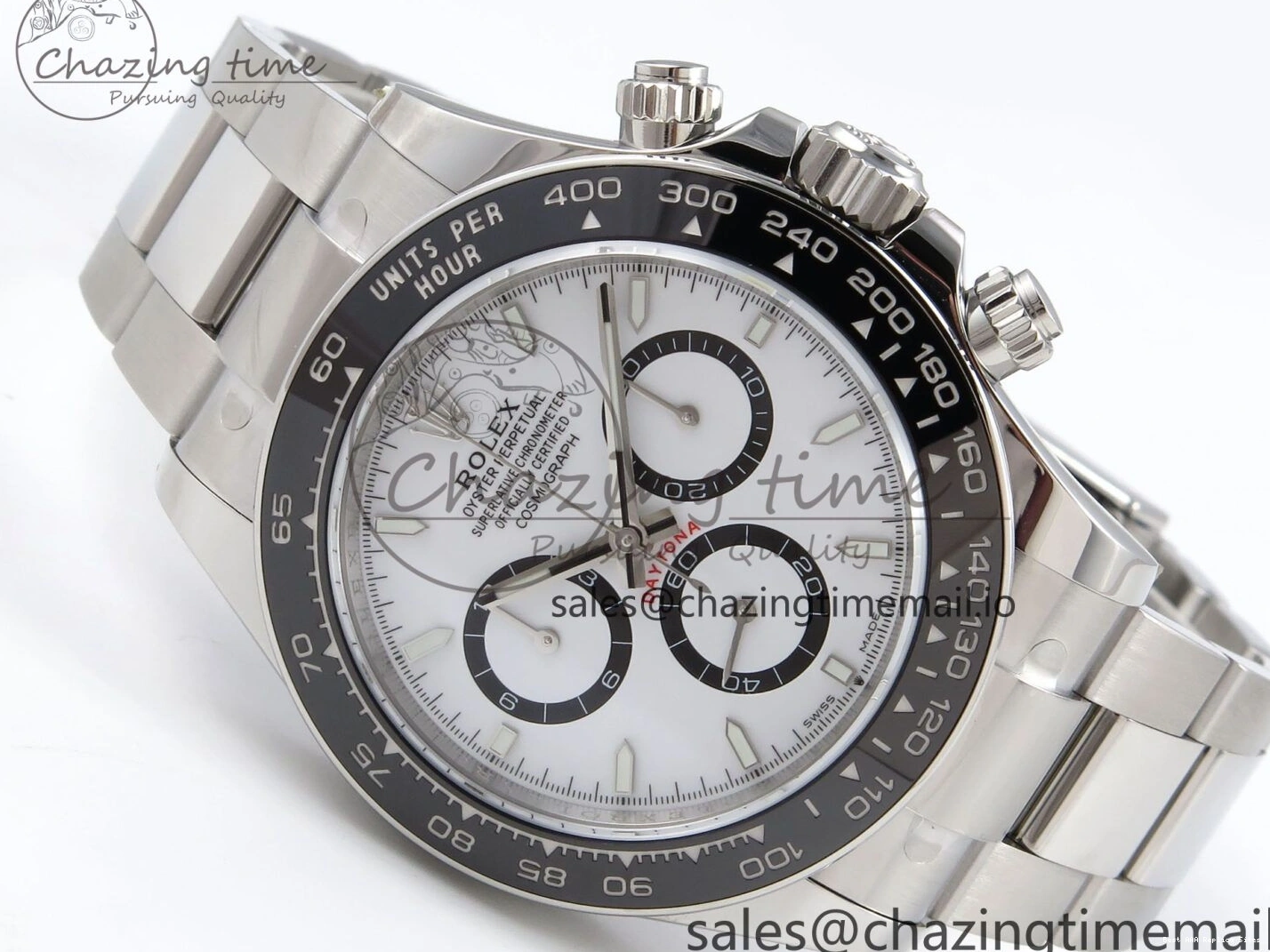 AAA Replica Watches SS SA EWEF 126500 Best White Dial Youthful Bracelet on Steel 1181 Edition Daytona 1:1 904L 0106
